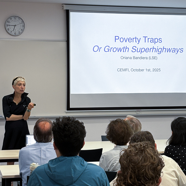 Oriana Bandiera (LSE) delivers the opening lecture of the academic year 2025-2026 entitled Poverty Traps
